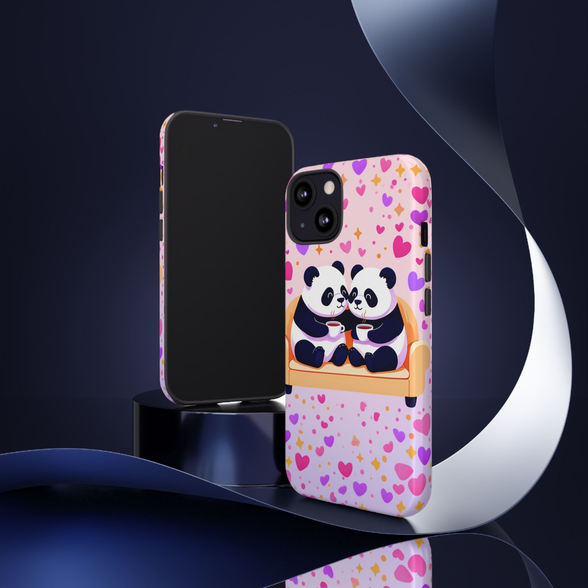 Custom Panda Phone Case - Funny Panda Mode Quote - Protective Aesthetic iPhone 16 15 14 Pro Max Case - Samsung Galaxy Tough Cover