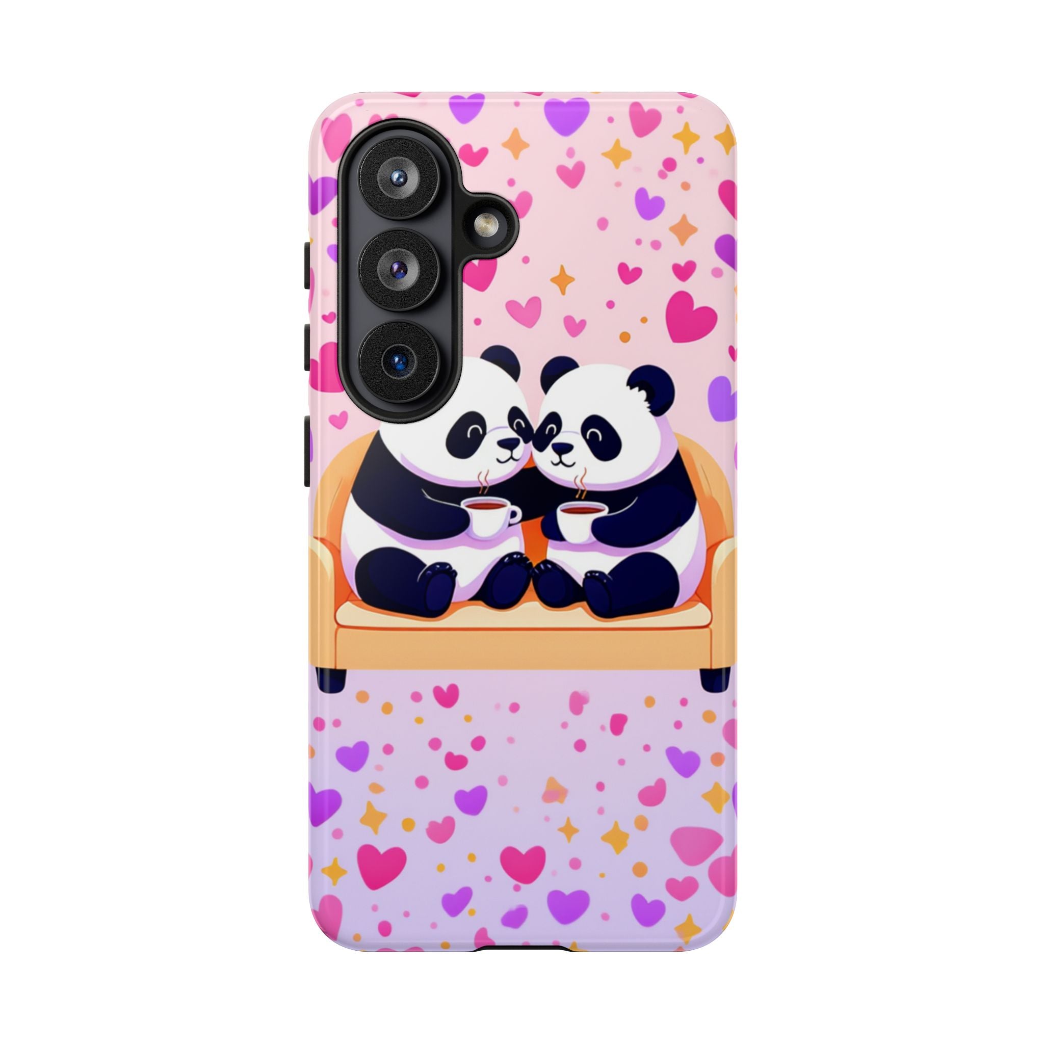 Custom Panda Phone Case - Funny Panda Mode Quote - Protective Aesthetic iPhone 16 15 14 Pro Max Case - Samsung Galaxy Tough Cover