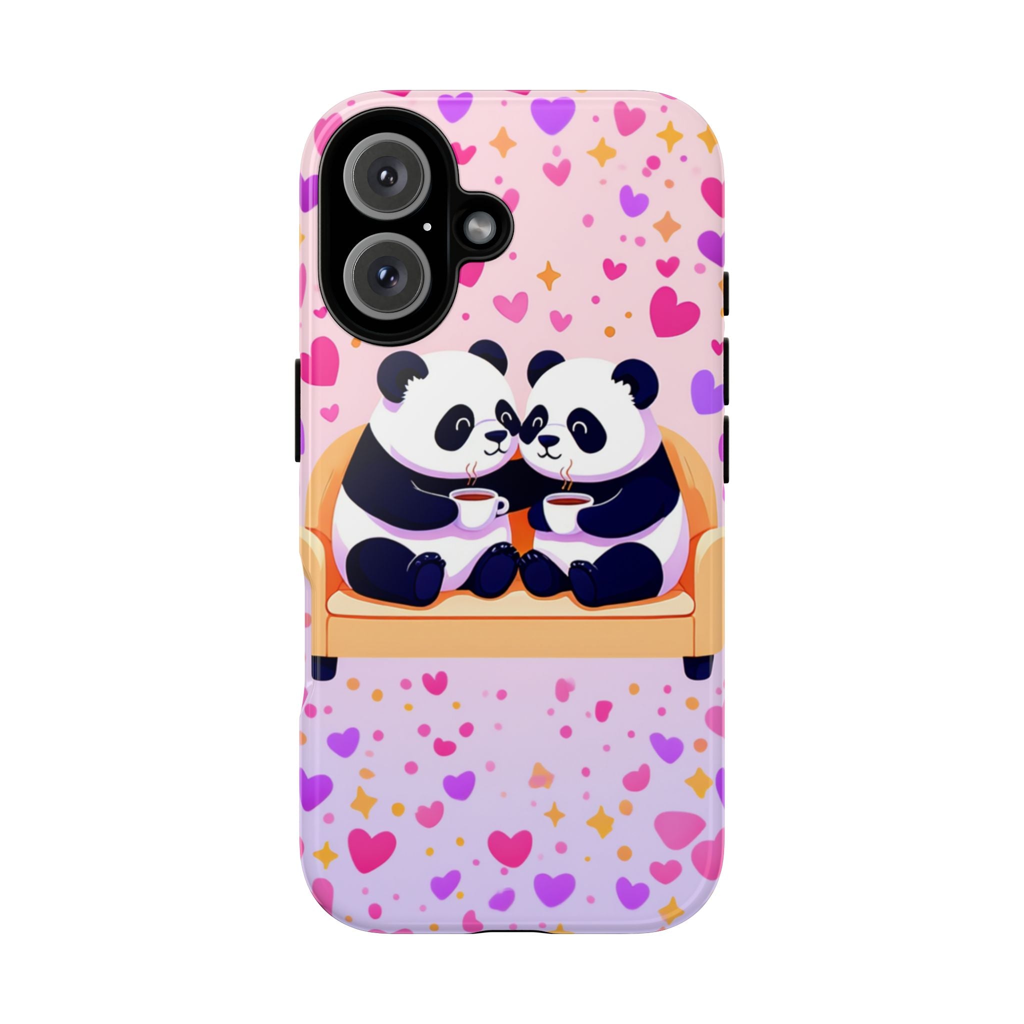 Custom Panda Phone Case - Funny Panda Mode Quote - Protective Aesthetic iPhone 16 15 14 Pro Max Case - Samsung Galaxy Tough Cover