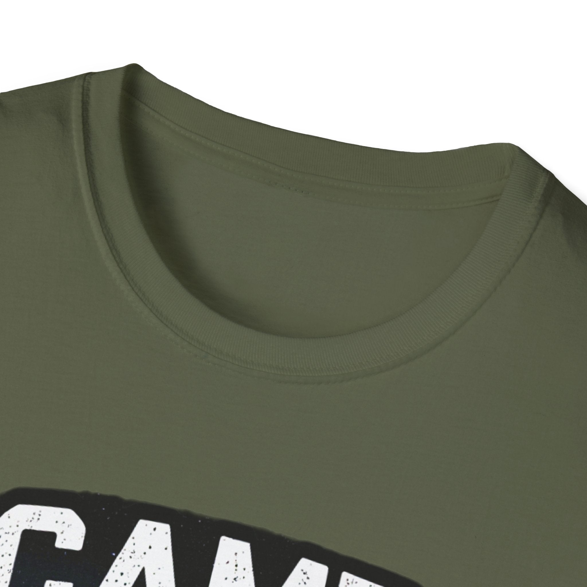 Camp More, Worry Less T-Shirt – Mountain Camping Graphic Tee | Outdoor Adventure Hiking Shirt | Unisex Nature Lover Gift | Unisex Softstyle T-Shirt