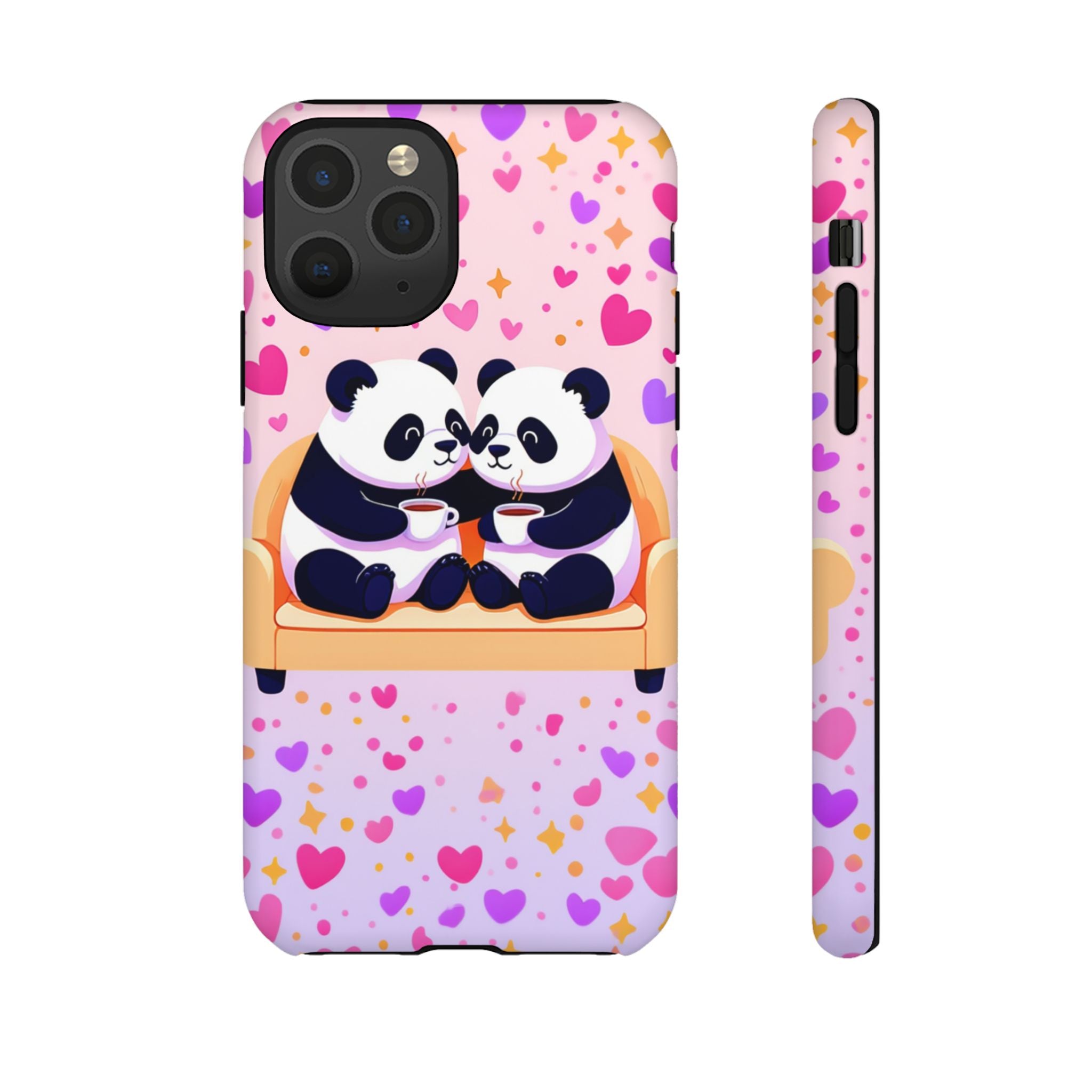 Custom Panda Phone Case - Funny Panda Mode Quote - Protective Aesthetic iPhone 16 15 14 Pro Max Case - Samsung Galaxy Tough Cover