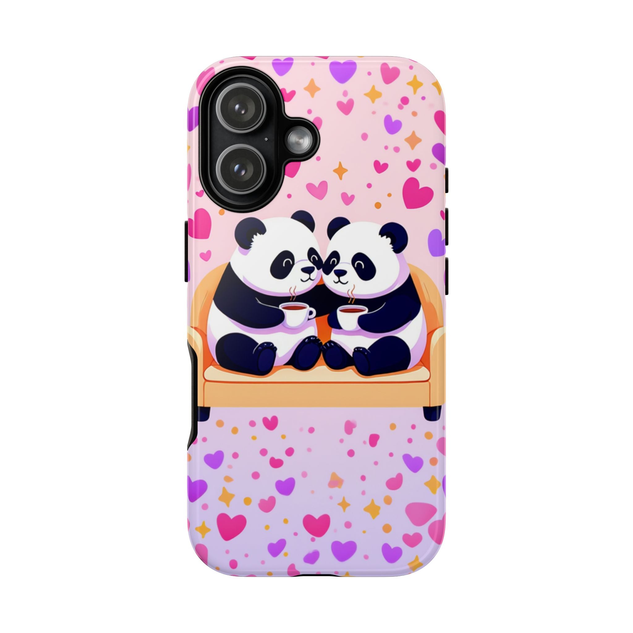 Custom Panda Phone Case - Funny Panda Mode Quote - Protective Aesthetic iPhone 16 15 14 Pro Max Case - Samsung Galaxy Tough Cover