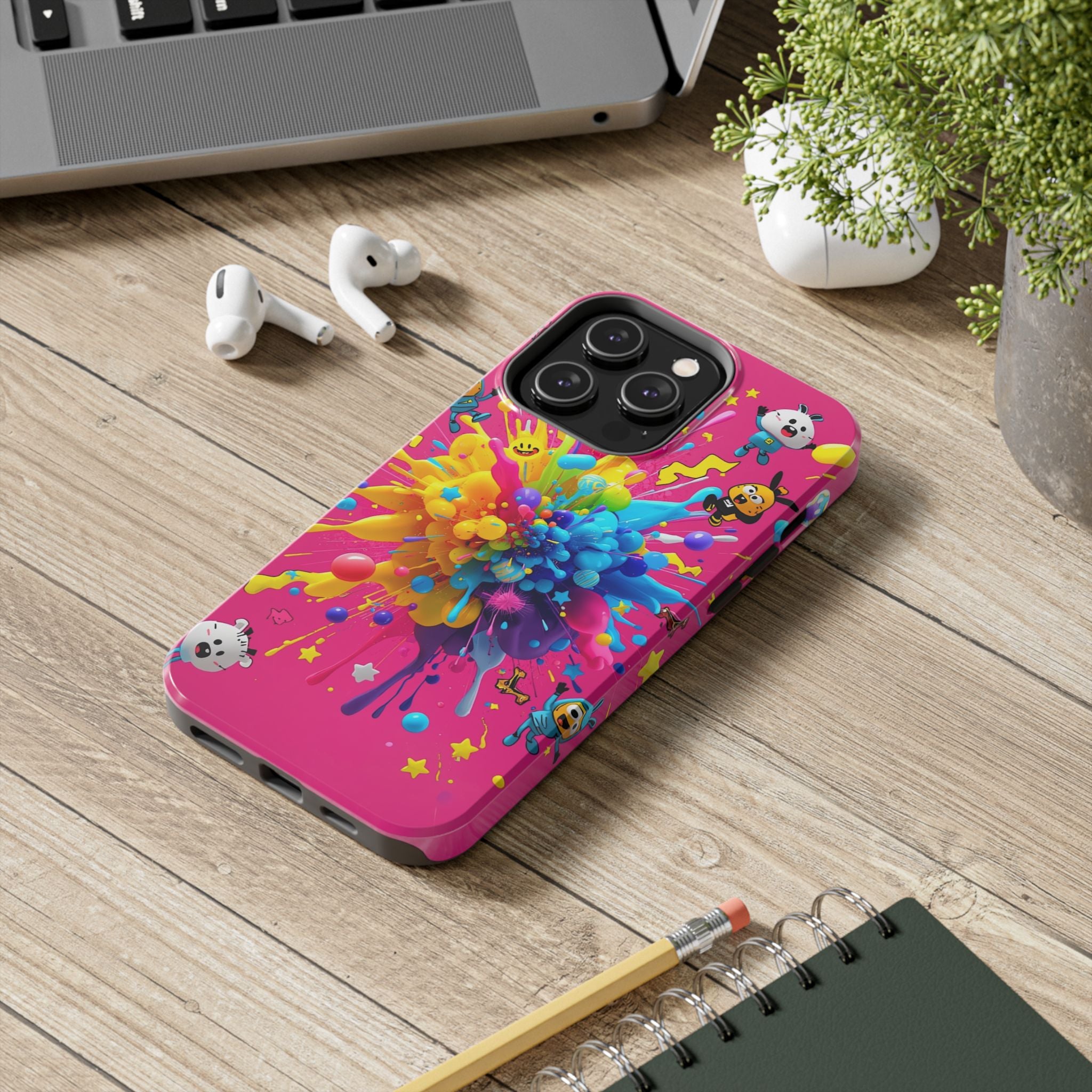 Color Splash Cartoon Aesthetic (Tough Phone Cases)