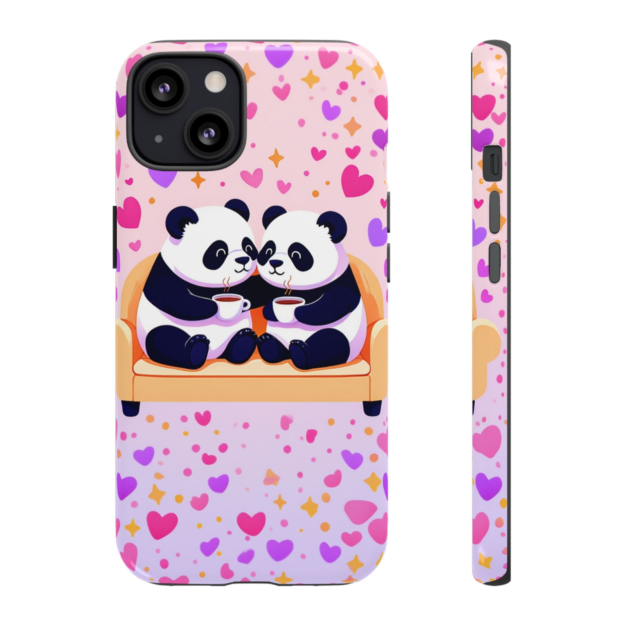 Custom Panda Phone Case - Funny Panda Mode Quote - Protective Aesthetic iPhone 16 15 14 Pro Max Case - Samsung Galaxy Tough Cover