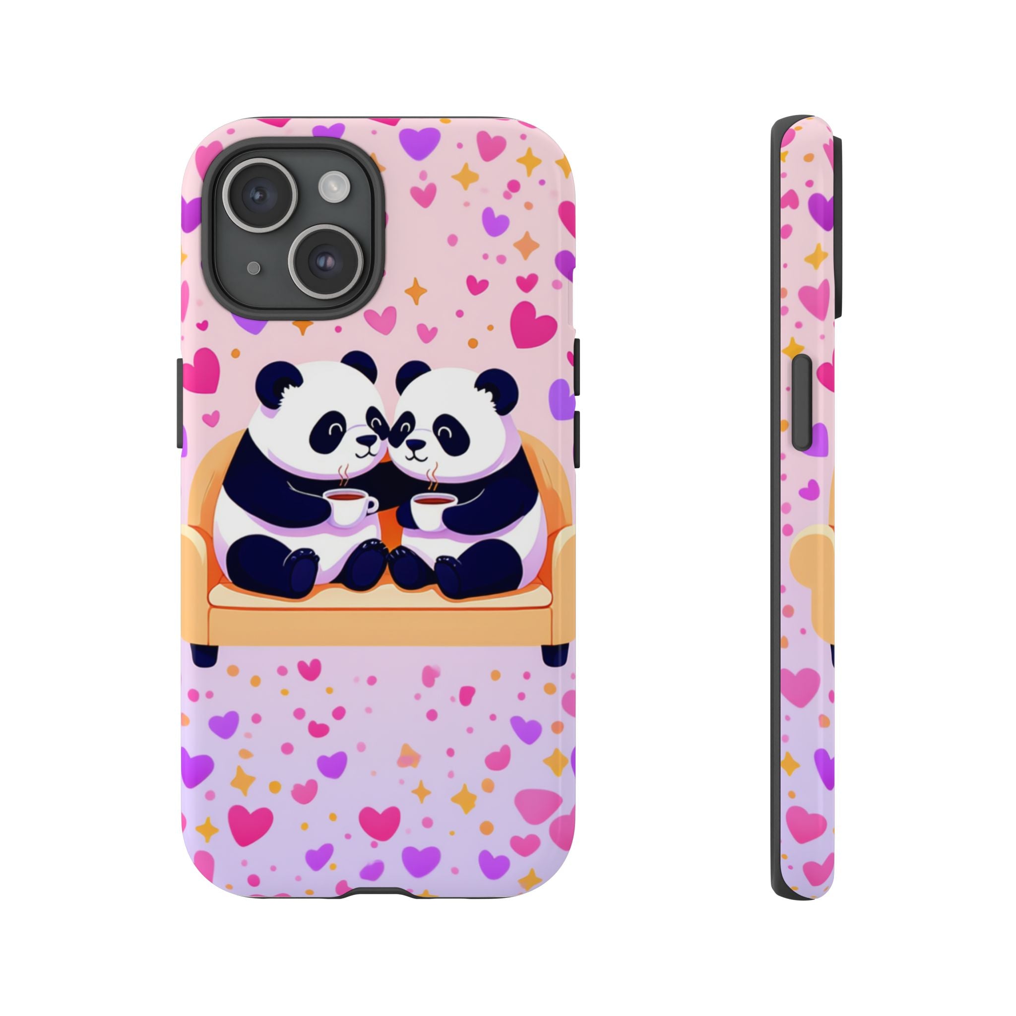 Custom Panda Phone Case - Funny Panda Mode Quote - Protective Aesthetic iPhone 16 15 14 Pro Max Case - Samsung Galaxy Tough Cover