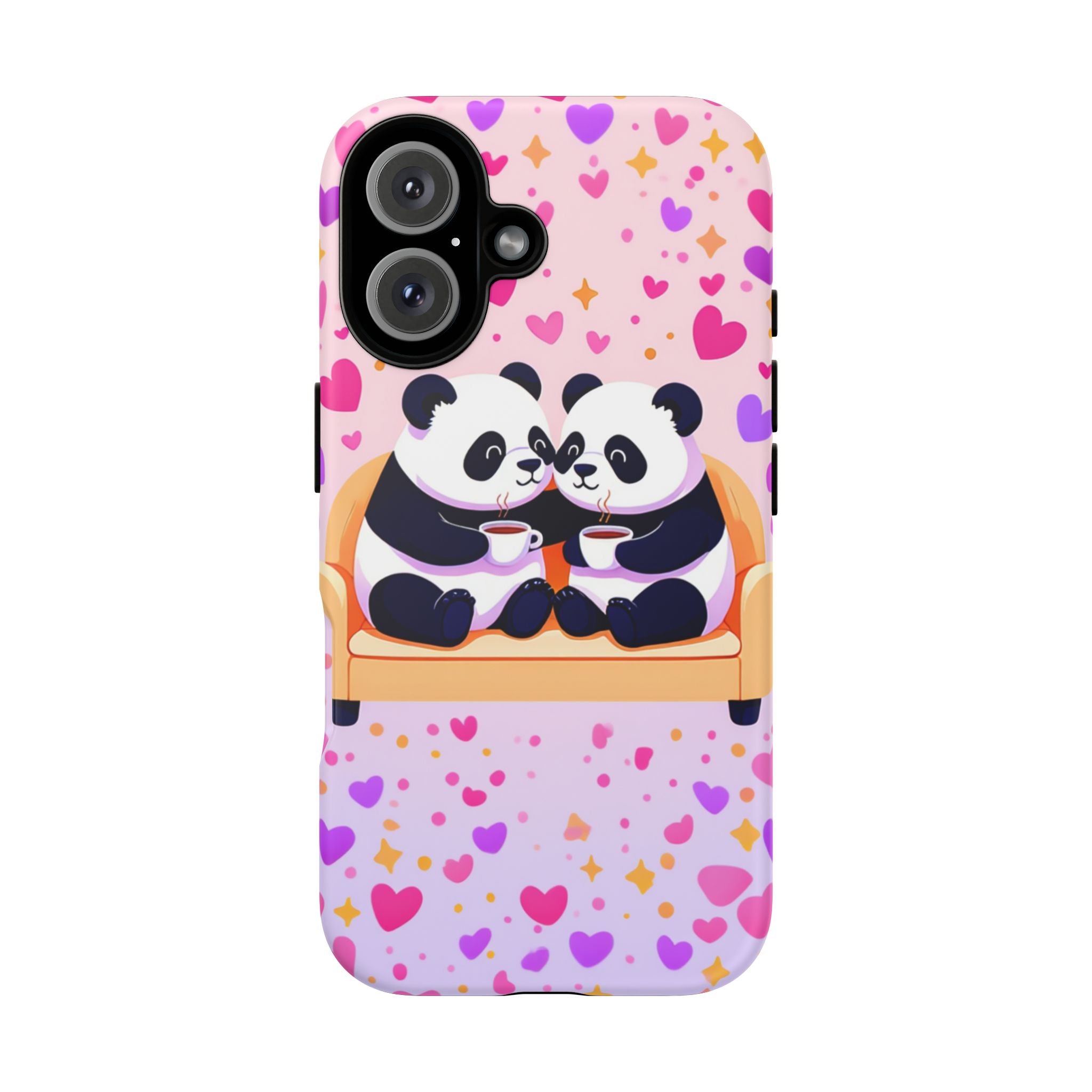 Custom Panda Phone Case - Funny Panda Mode Quote - Protective Aesthetic iPhone 16 15 14 Pro Max Case - Samsung Galaxy Tough Cover
