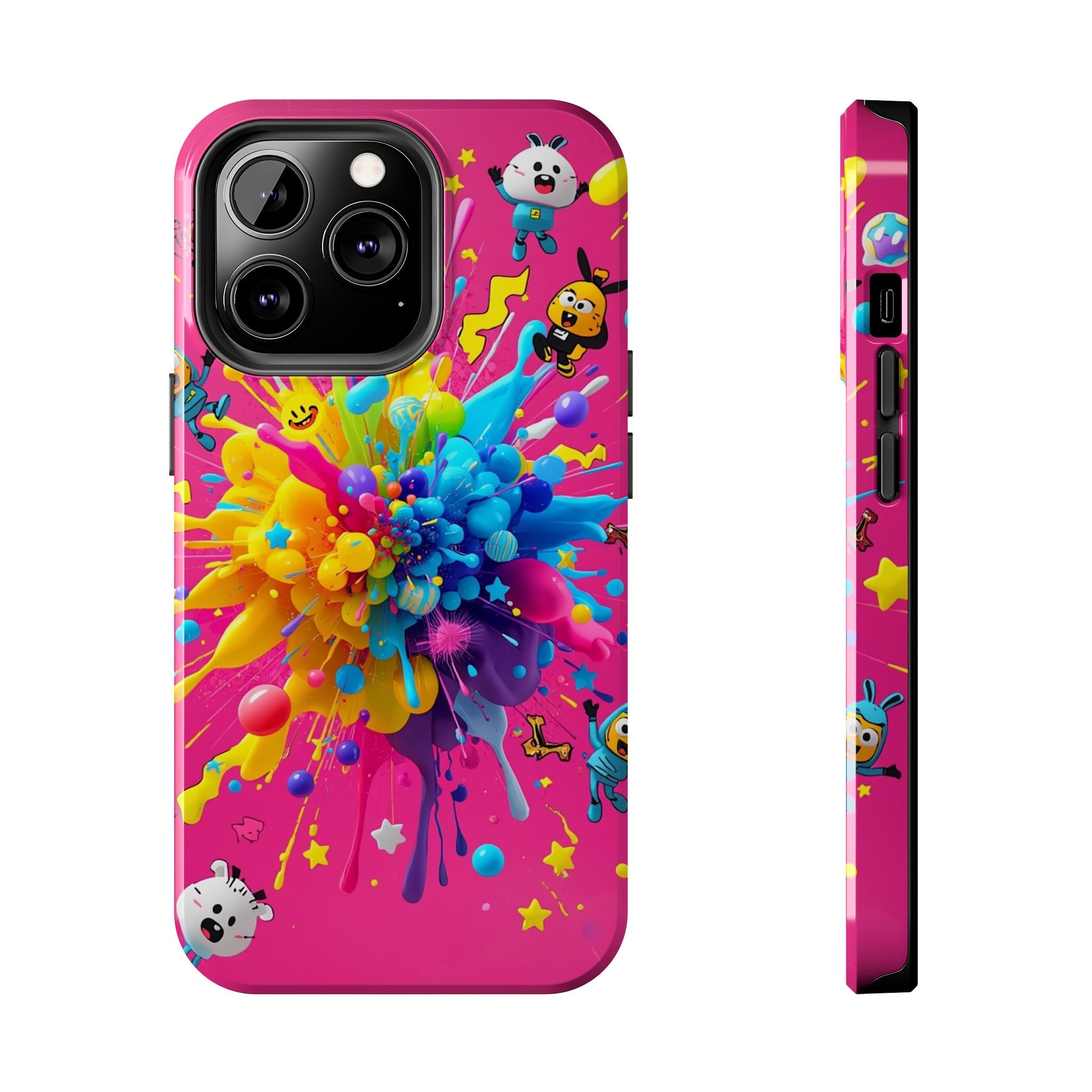 Color Splash Cartoon Aesthetic (Tough Phone Cases)