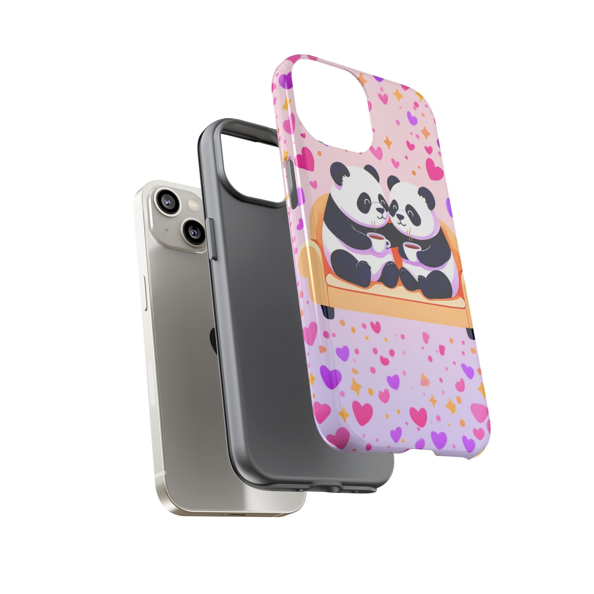 Custom Panda Phone Case - Funny Panda Mode Quote - Protective Aesthetic iPhone 16 15 14 Pro Max Case - Samsung Galaxy Tough Cover