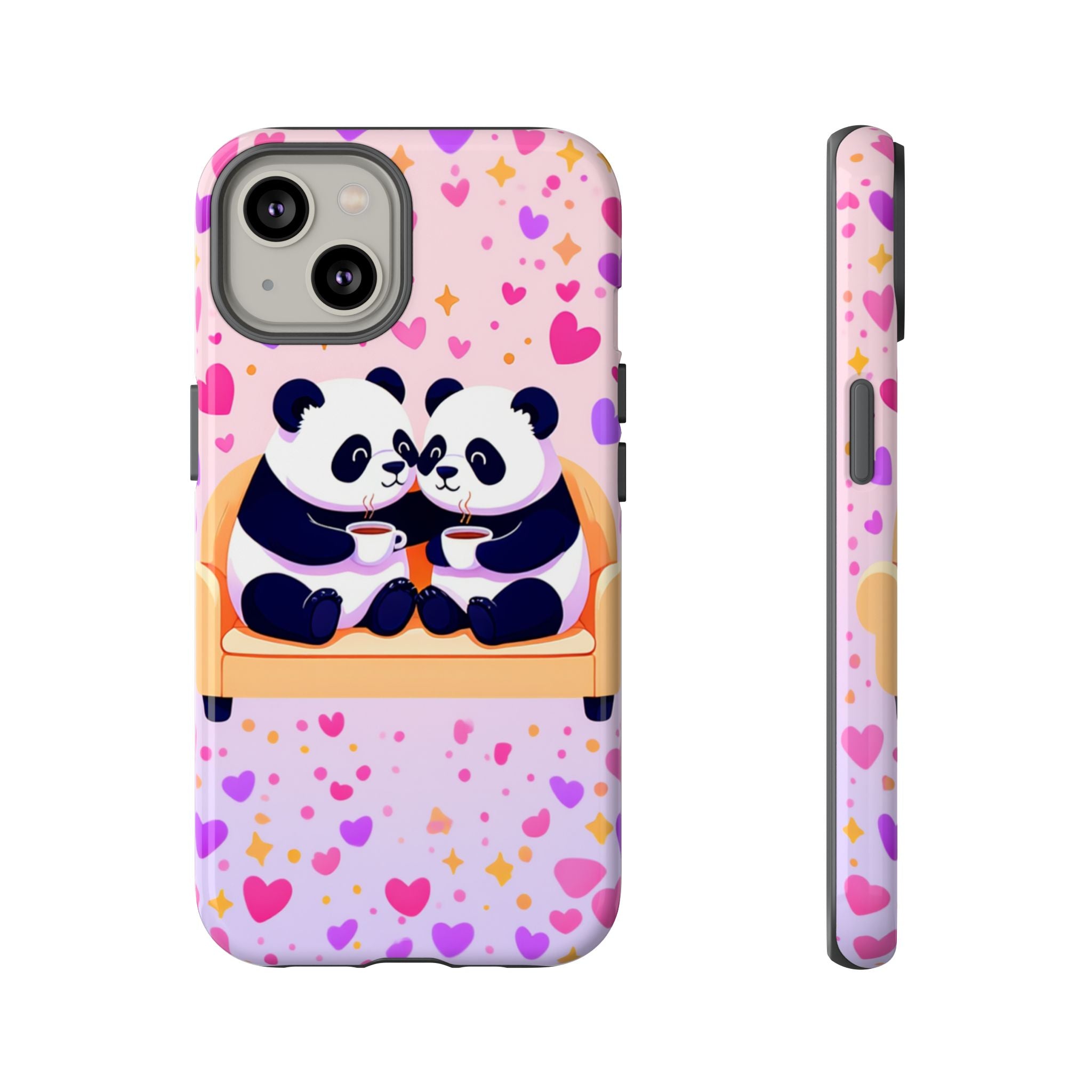 Custom Panda Phone Case - Funny Panda Mode Quote - Protective Aesthetic iPhone 16 15 14 Pro Max Case - Samsung Galaxy Tough Cover