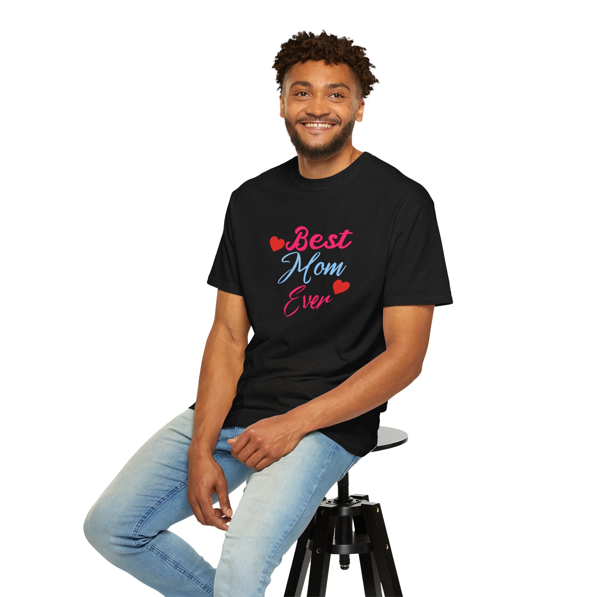 Best Mom Ever T-Shirt – Bright Neon Mother’s Day Gift Tee | Unisex Garment-Dyed T-Shirt