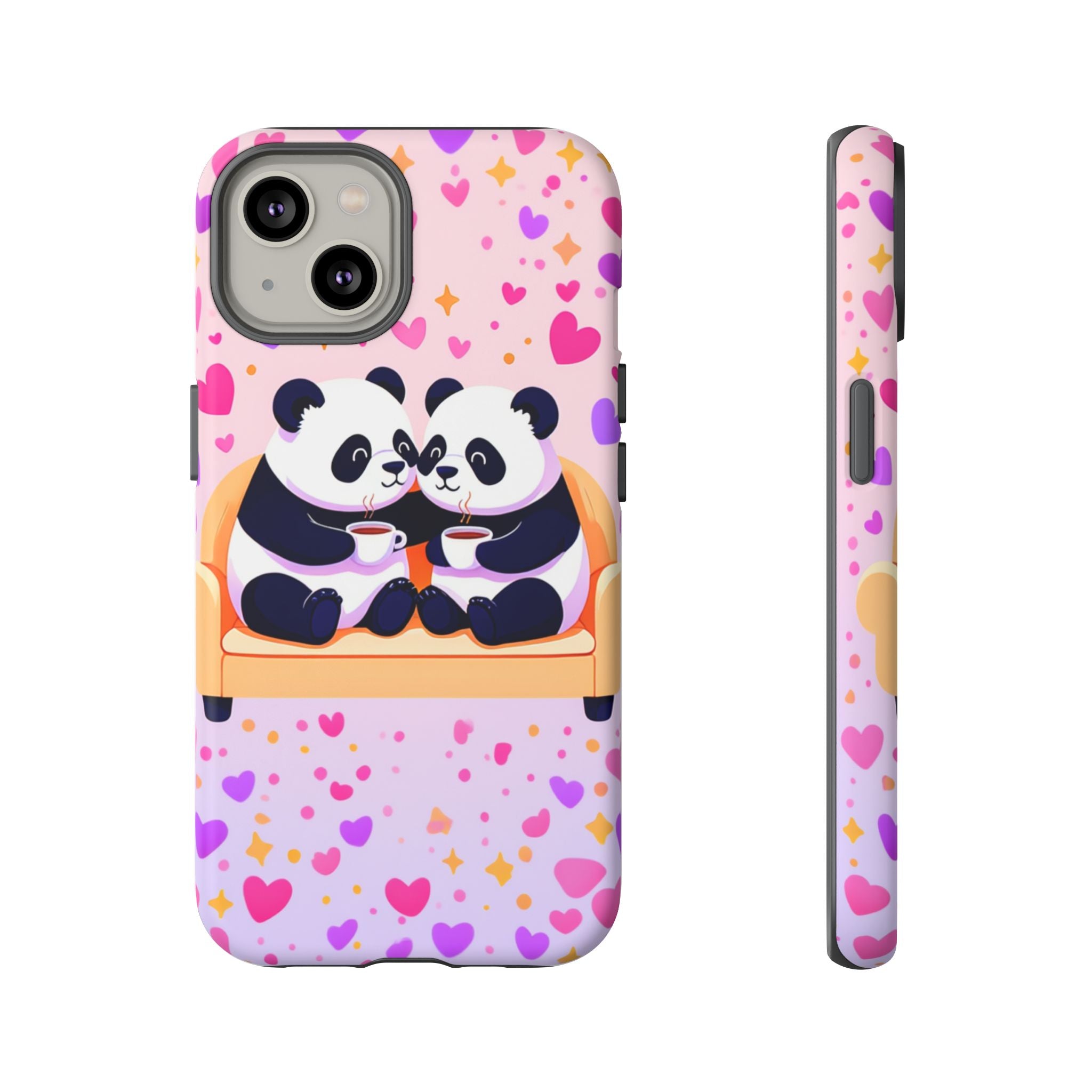 Custom Panda Phone Case - Funny Panda Mode Quote - Protective Aesthetic iPhone 16 15 14 Pro Max Case - Samsung Galaxy Tough Cover