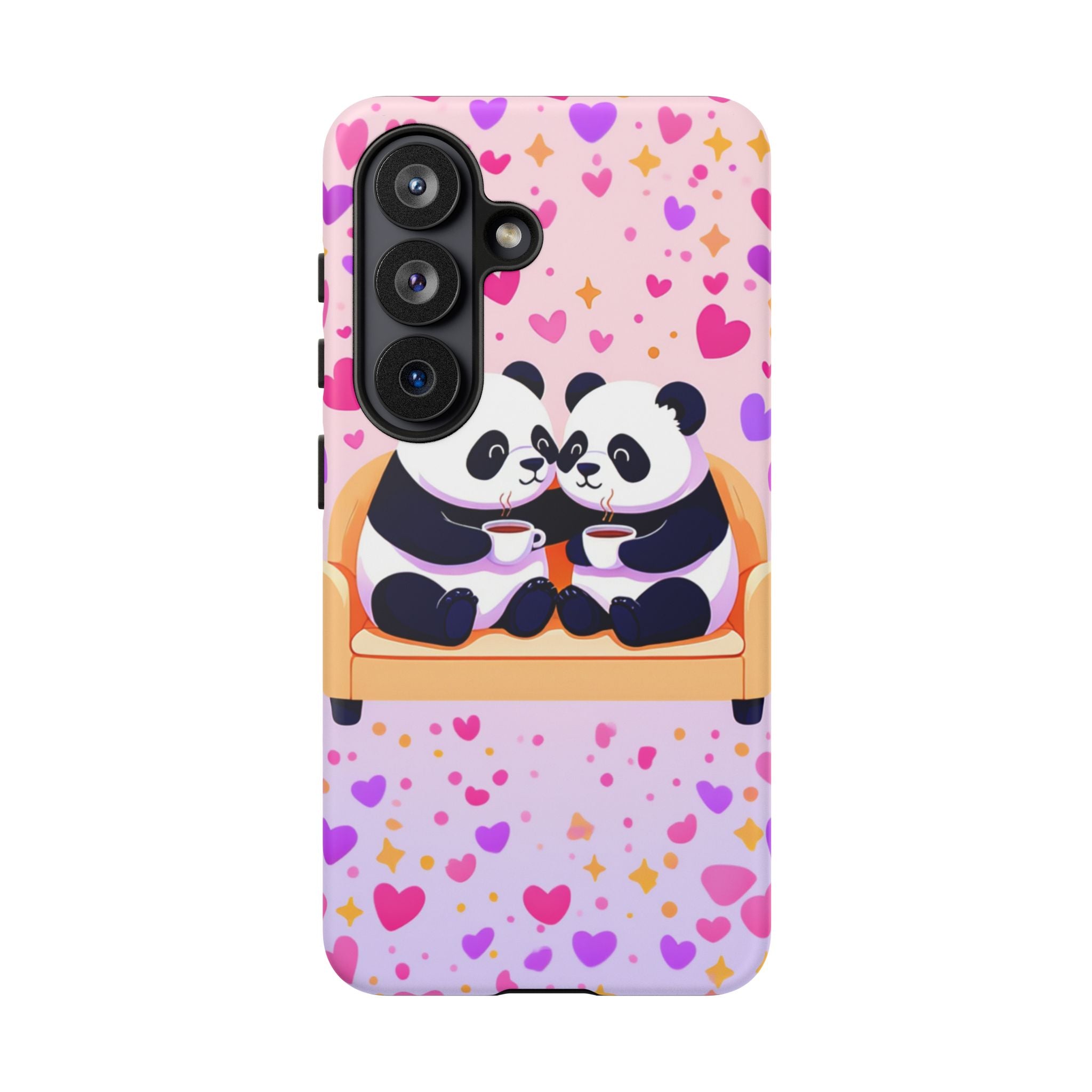 Custom Panda Phone Case - Funny Panda Mode Quote - Protective Aesthetic iPhone 16 15 14 Pro Max Case - Samsung Galaxy Tough Cover
