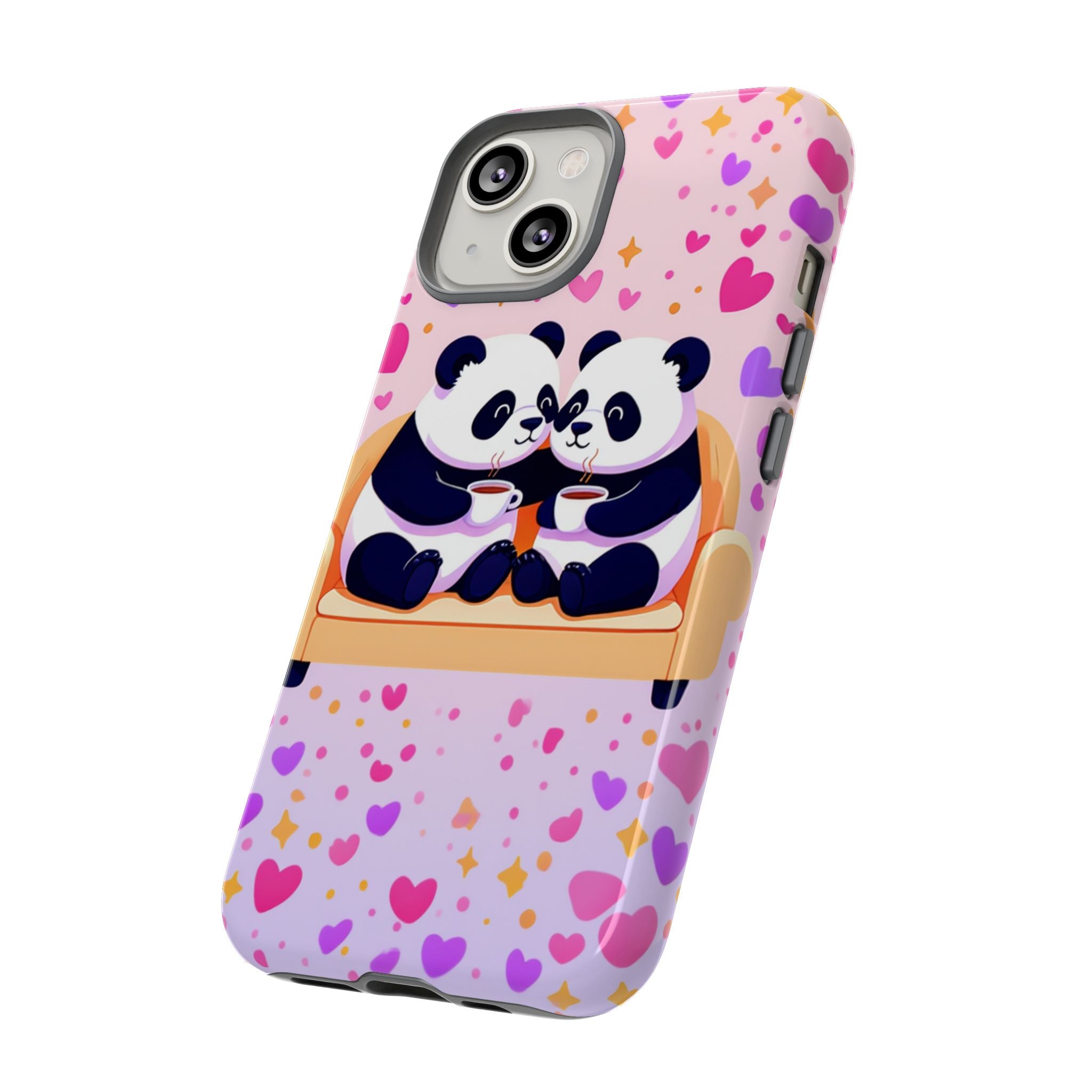 Custom Panda Phone Case - Funny Panda Mode Quote - Protective Aesthetic iPhone 16 15 14 Pro Max Case - Samsung Galaxy Tough Cover