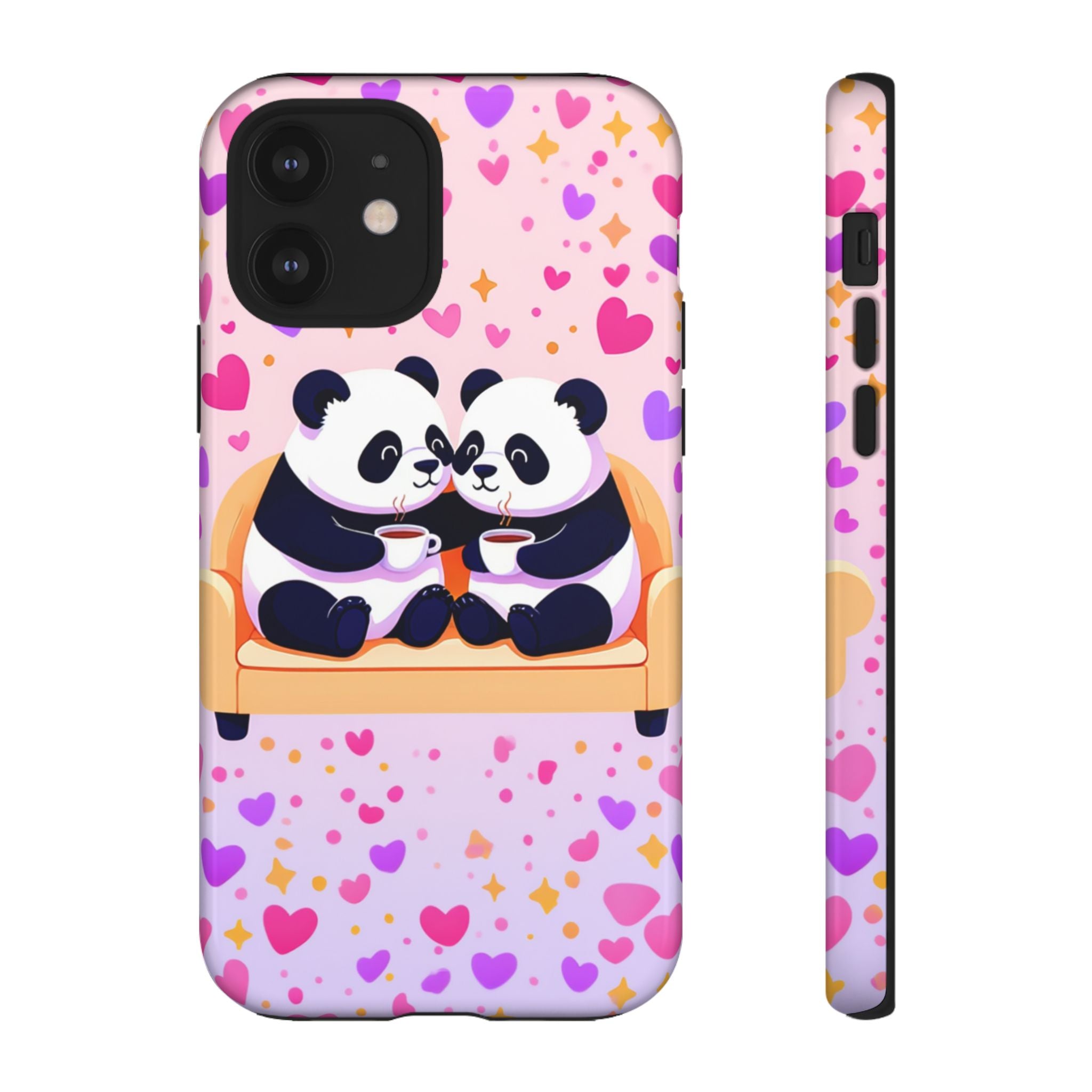 Custom Panda Phone Case - Funny Panda Mode Quote - Protective Aesthetic iPhone 16 15 14 Pro Max Case - Samsung Galaxy Tough Cover